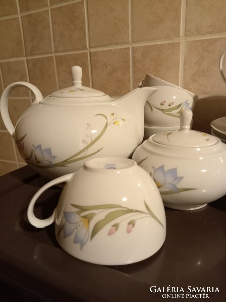 Alföldi floral pattern tea set