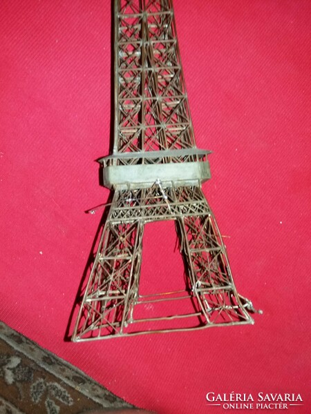 Antique giant metal eiffel - tower model statue to be repaired and soldered according to the pictures