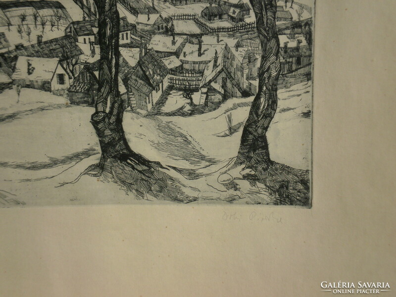 Dobi piroska (1929 - ): village in winter