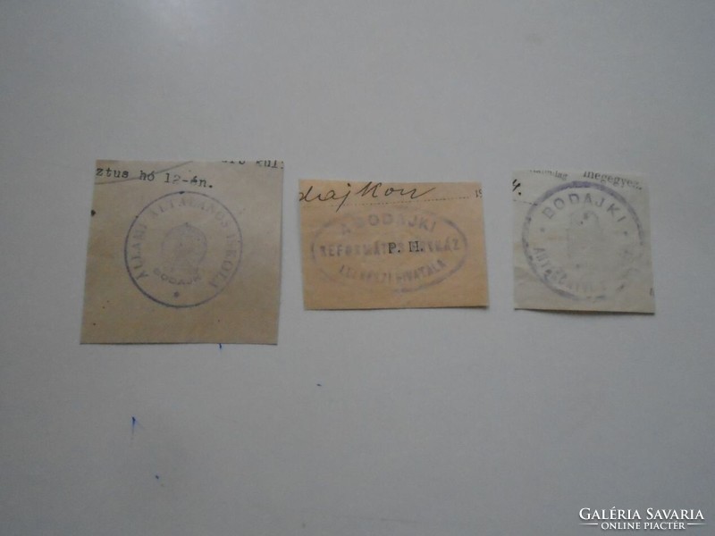 D202537 Bodijk old stamp impressions 3 pcs. About 1900-1950's