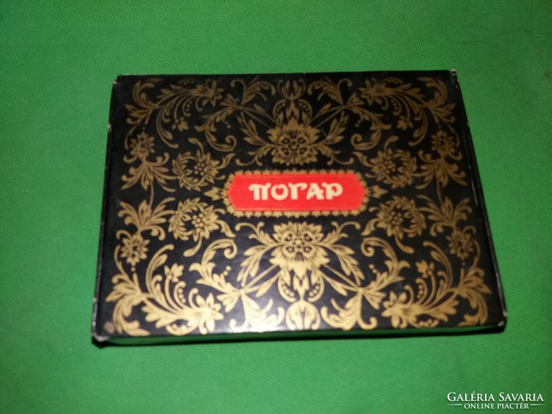 Old cccp Soviet cigar box - погар in Hungarian, fire, in good condition, 9 x 13 cm, according to the pictures