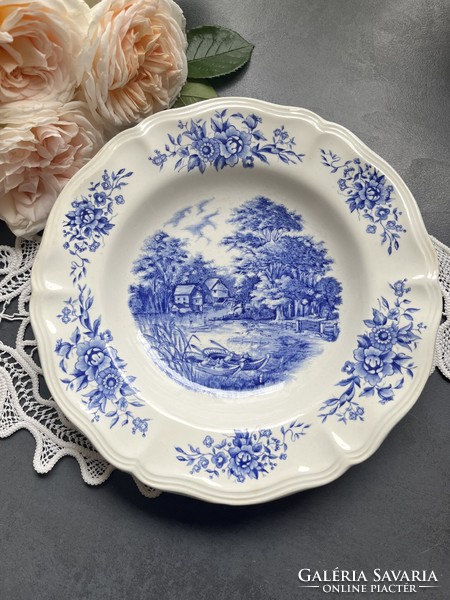Sarreguemines "Romantic" porcelán leveses tányér