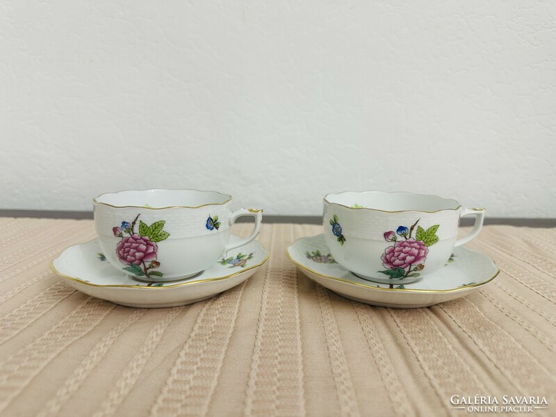 Herend Eton patterned tea cup with base. (2 pcs)