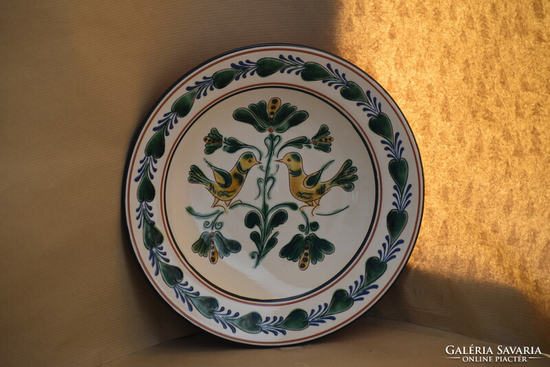 Les gábor decorative plate with birds - 26 cm diameter