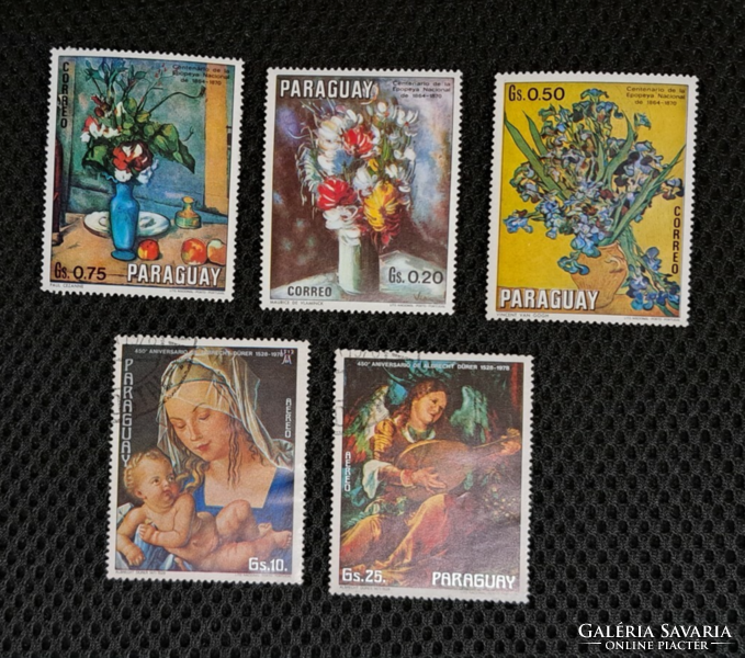 1971. Paraguay 5 stamps f/5/6