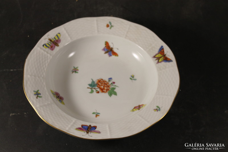 Old Herend victorian pattern deep plate 169