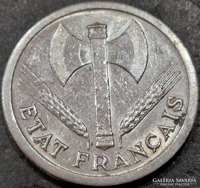 Franciaország 2 frank, 1943.