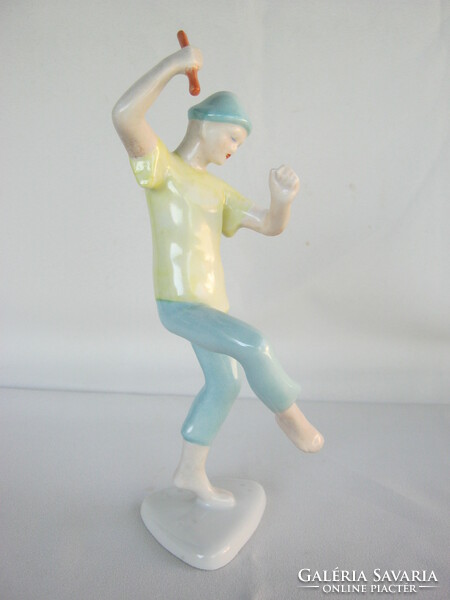 Ravenclaw porcelain boy dancing with a stick