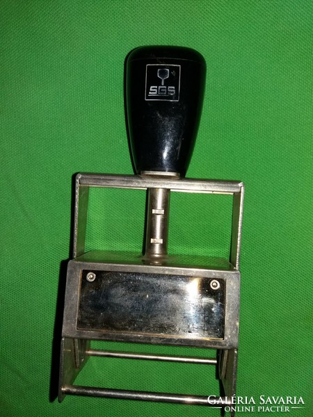Old giant heavy metal automatic stamp press - made in Denmark according to the pictures