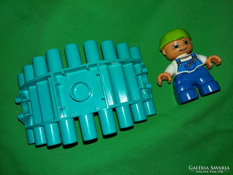 MINŐSÉGI LEGO® DUPLO építész figura + háztető alap játék figura szép állapot a képek szerint