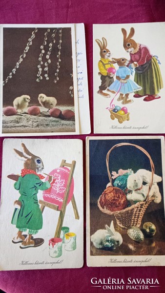 1960-1961. Easter greeting cards with colorful graphics