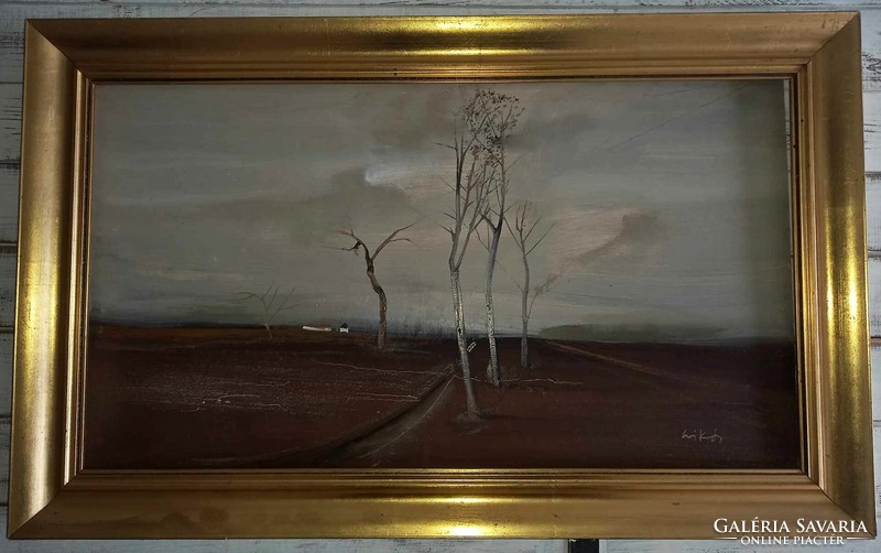 A painting by András Csikós