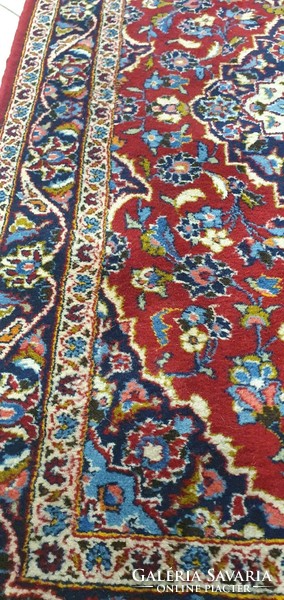 KM32 EREDETI Iráni Keshan kézi csomó gyapjú perzsa szőnyeg 153X93CM INGYEN FUTÁR