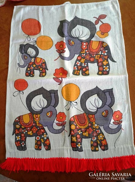 Kitchen cloth with elephant pattern, new for sale