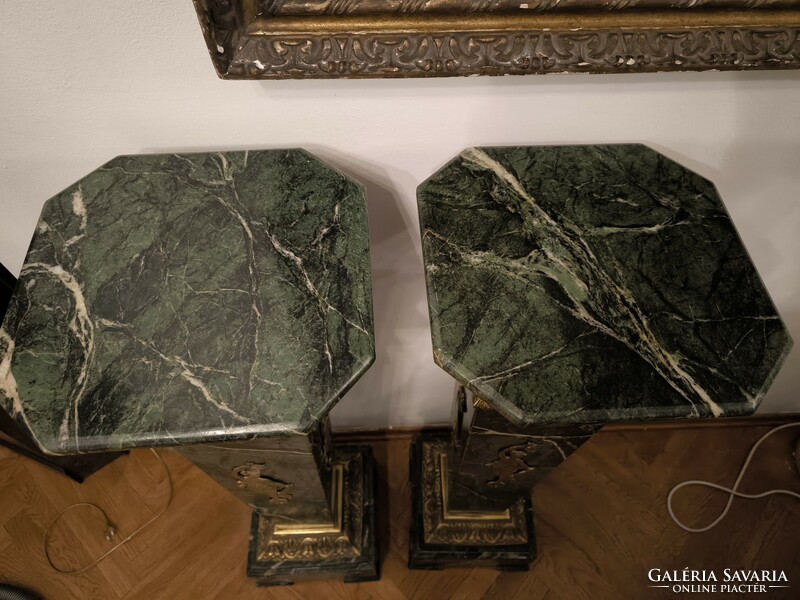 Beautiful pair of marble pedestals (marvany posztamens)