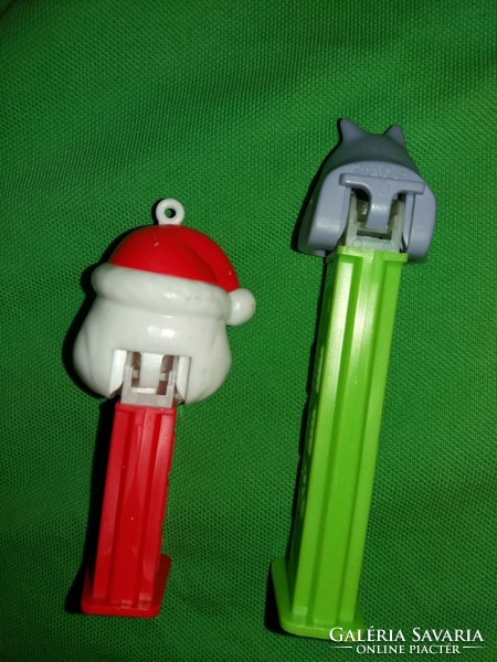 Retro pez candy dispenser fairy tale figure pair of Santa Claus cat ristocrats nice condition according to the pictures