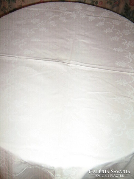 Beautiful pale pink floral damask tablecloth