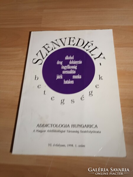 Addictologia Hungarica 1998/1. Szenvedélybetegségek - Szakfolyóirat