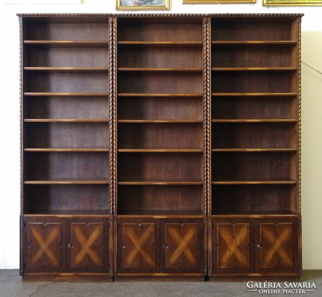 1R235 large colonial bookcase with shelves 260 x 273 cm for approx. 1500 books!