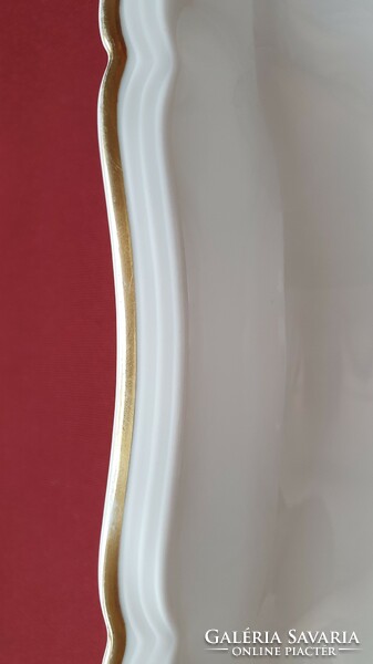 Neuerer bavaria us zone German porcelain serving bowl plate with gold edge