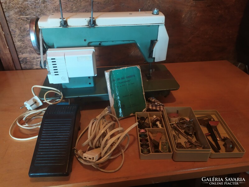 Lucznik sewing machine with many accessories bought in 1969