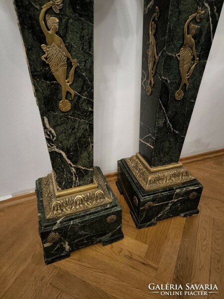 Beautiful pair of marble pedestals (marvany posztamens)