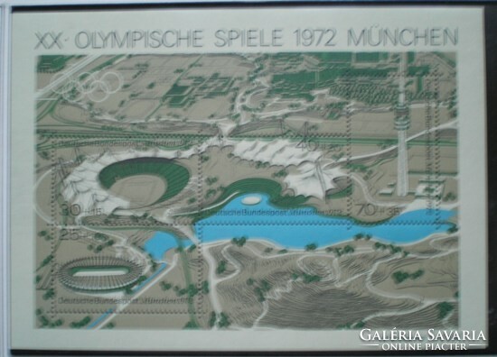 Nb7 / Németország 1972 Olimpia München blokk postatiszta
