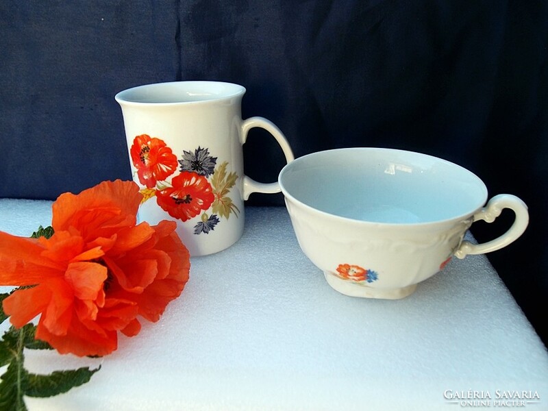 Poppy mug and cup