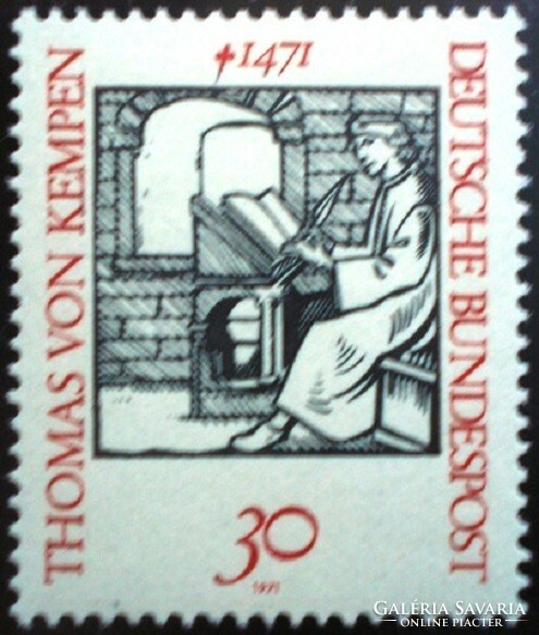 N674 / Germany 1971 thomas von kempen stamp postal clerk