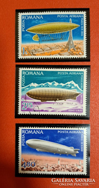 1978. Romania foiled airship. Stamps f/6/6