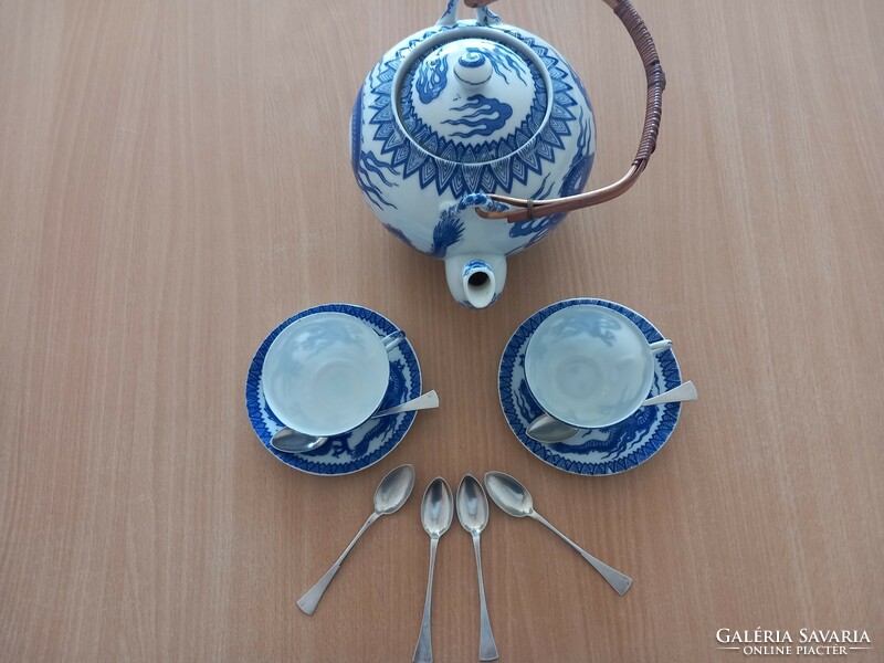 Japanese porcelain breakfast set for two
