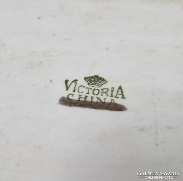 Antik Victoria porcelán emlék tálca BALATONSZEMES-FÜRDŐ BAGOLYVÁR felirattal hibátlan állapotban