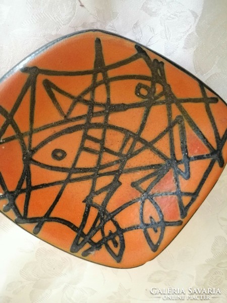 Ceramic bowl with fish