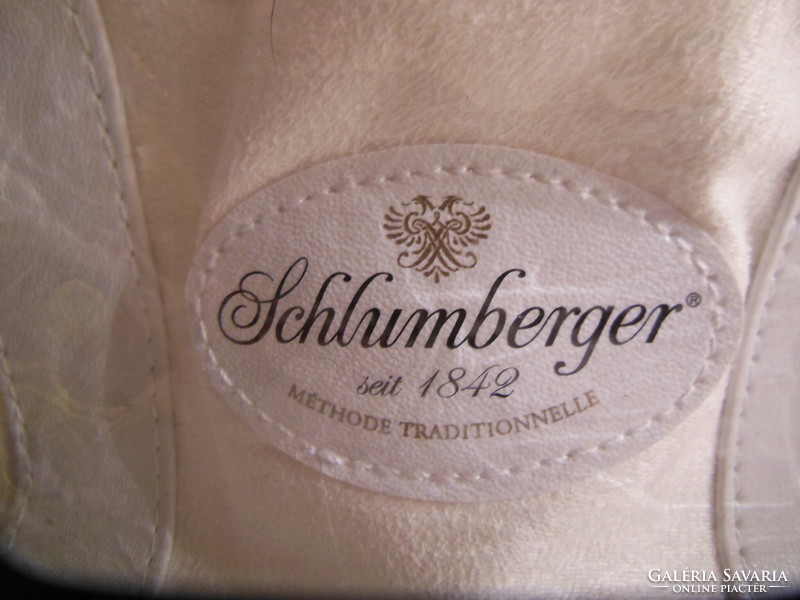 Bag - new - schlumberger - leather - 25 x 17 cm + handle 10 cm - Austrian - quality - flawless