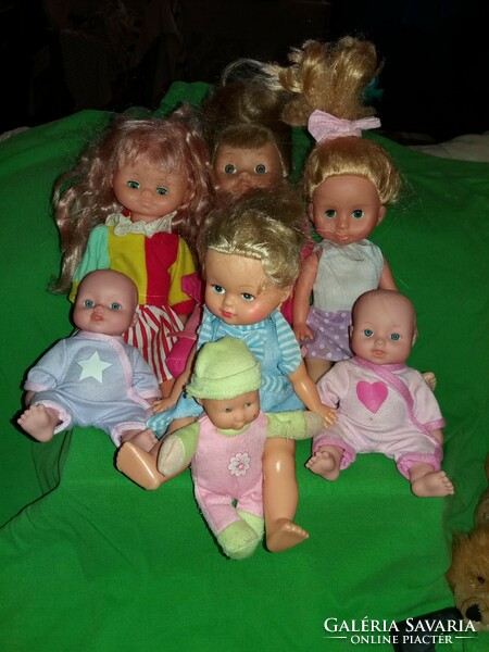 Old and retro toy doll package with quality marked dolls 7 pieces in one as shown in the pictures