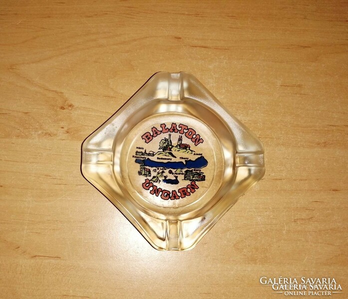 Balaton memorial glass ashtray ashtray - 9.5*9.5 cm (po-4)