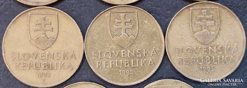 Slovakia 10 crowns lot 8 pcs