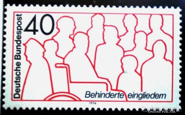 N796 / Németország 1974 Rehabilitáció bélyeg postatiszta