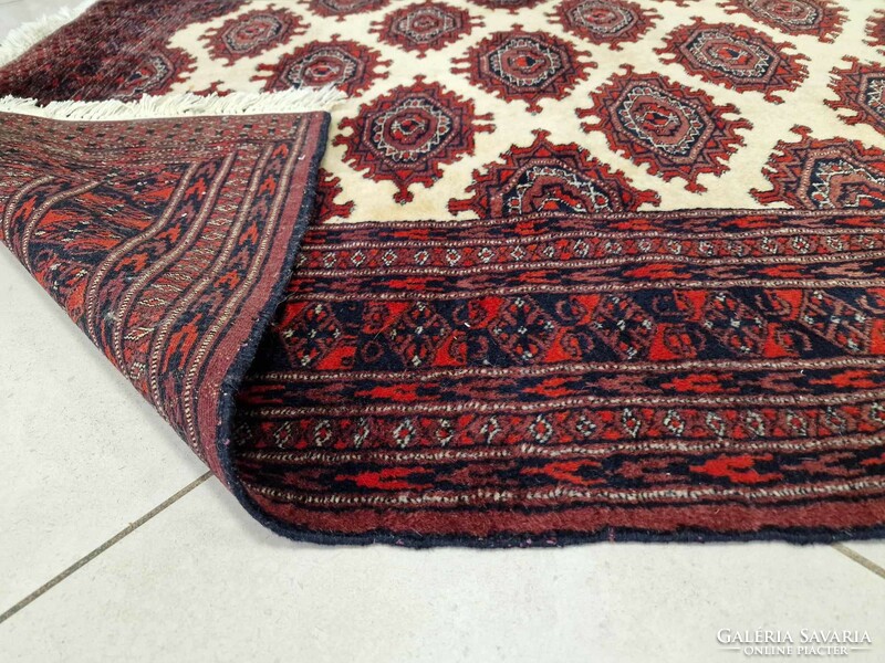 Pakistani yamud 130x200 hand knotted wool persian carpet bfz637