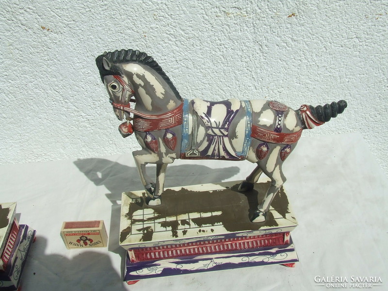 Kínai ló pár szobor  ivoirine