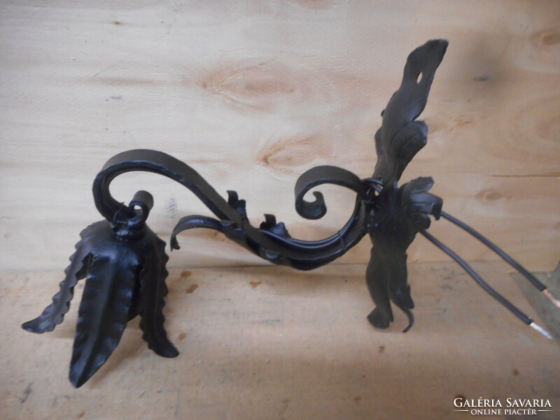 Wrought iron wall arm, wall lamp