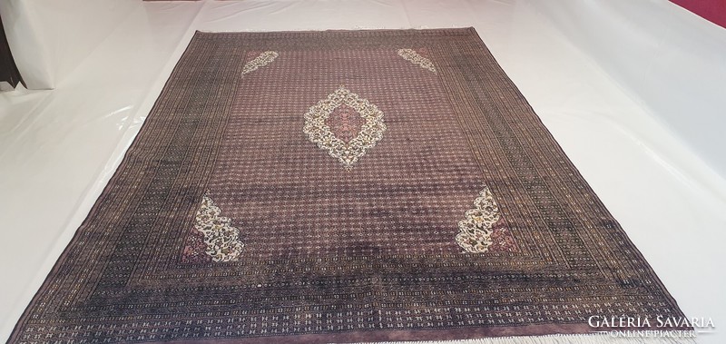 Km5 Pakistani yamud hand knot wool persian carpet 214x314cm free courier