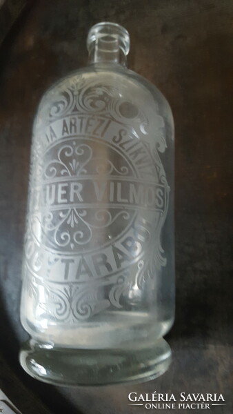 Antique artesian salt water bottle