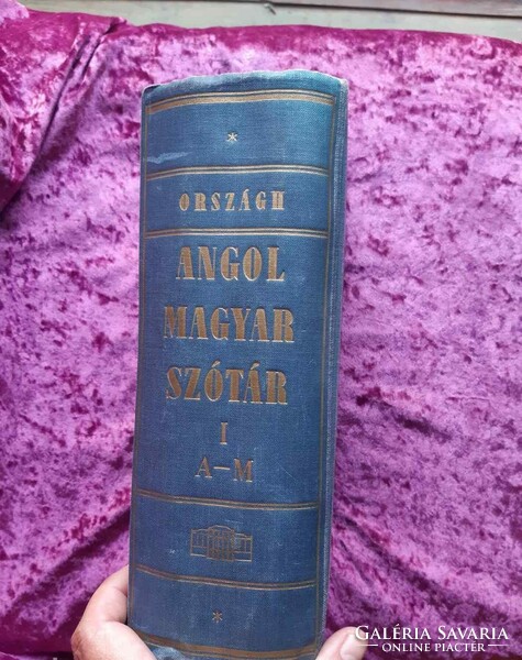 FONTOS TOLMÁCSOKNAK IS Lexikon terjedelmű Angol-Magyar szótár I.nagyszótár A-M 1968-as Oldalszám1224