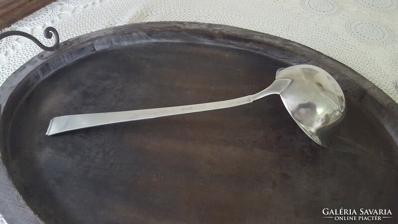 Old thick, massive wmf silver-plated ladle