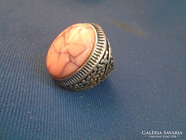 Csodaszép gyűrű türkönit színű kővel
