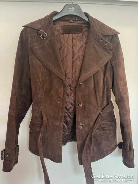 Women's split leather jacket