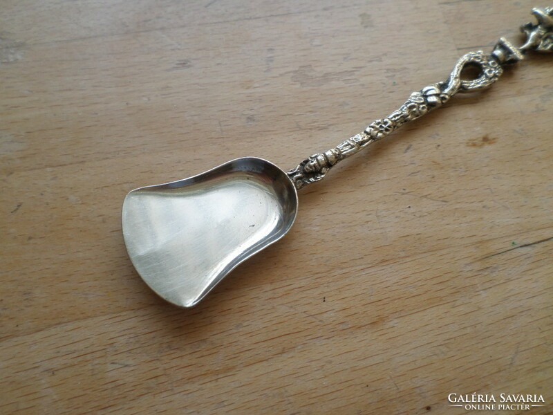 Retro Italian silver-plated figural teaspoon 14 cm