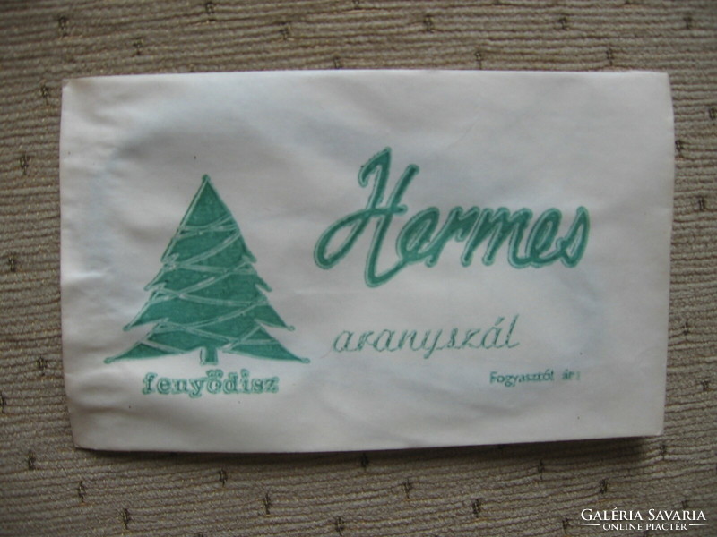 Hermes gold thread pine ornament