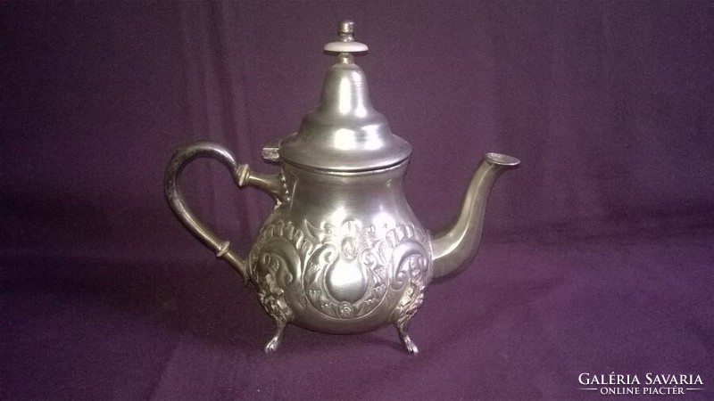Antique, marked metal tea or coffee pot